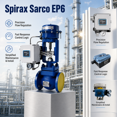 Spirax Sarco EP6 Valve Positioner 4 20mA Linear Rotary Actuator Flow Control