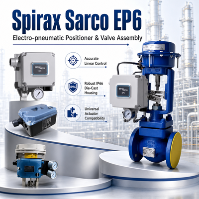 Spirax Sarco EP6 Βιομηχανικός Εντοπιστής Ανταλλακτικό για Πνευματική Βαλβίδα Ελέγχου