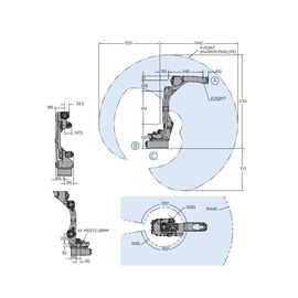 Ρομπότ συγκόλλησης τόξων άξονα Motoman AR1440 6 Yaskawa που παρέχει στη γρήγορη και ακριβή απόδοση τον ελεγκτή ρομπότ YRC1000