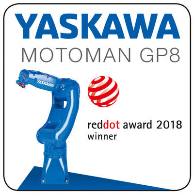 1.0KVA 727mm ωφέλιμο φορτίο Yaskawa 6 8kg βραχίονας ρομπότ άξονα