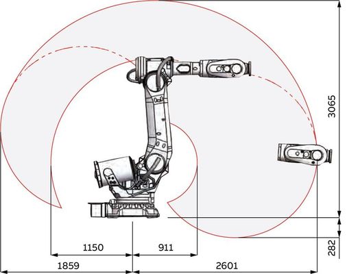 ABB IRB 6700 ωφέλιμο φορτίο 200kg 6 ρομποτικός βραχίονας συγκόλλησης άξονα
