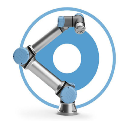 Συνεργάσιμο ρομπότ UR10e με τον άξονα 6 cobot και την προσιτότητα maxmium 1300 χιλ. και playload 10kg για mig το ρομπότ συγκόλλησης