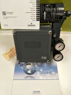 Fisher3582 πνευματικό Positioner βαλβίδων με τις συνελεύσεις βαλβίδων ελέγχου γλιστρώ-μίσχων