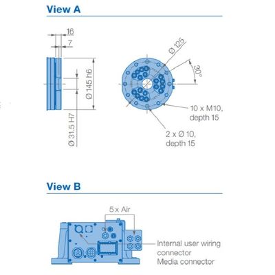 6 το ωφέλιμο φορτίο 110kg βραχιόνων GP110 ρομπότ άξονα φθάνει σε 2236mm για την υλική παράδοση