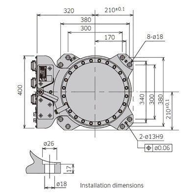 RS050N το ωφέλιμο φορτίο 50kg φθάνει σε 2100mm συμπαγές ρομπότ χειρισμού υψηλής ταχύτητας σχεδίου 6 άξονα