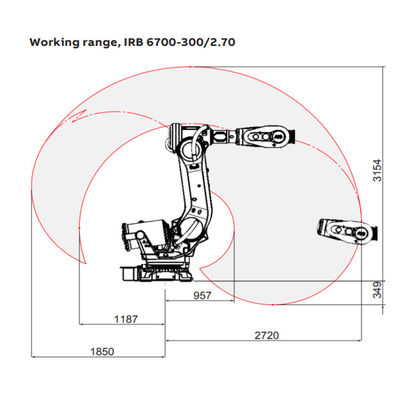 IRB6700-300/2.7 βιομηχανικό ρομπότ με το βραχίονα ρομπότ ως μηχανή συγκόλλησης για τη συγκόλληση σημείων