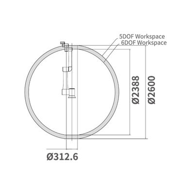Ευφυές ρομπότ TM12 Cobot με το ωφέλιμο φορτίο 1300MM 12KG ρομποτικός βραχίονας για CNC τη φόρτωση και την εκφόρτωση