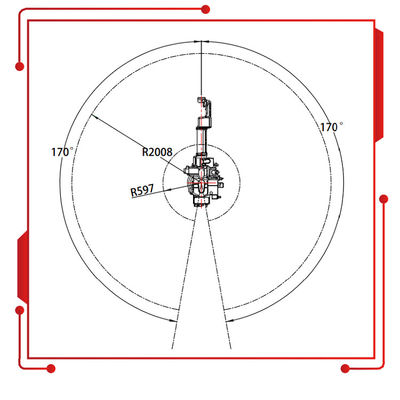 SF6-C2080 με το ωφέλιμο φορτίο 2080MM 10KG ρομποτικός βραχίονας προσιτότητας ως βιομηχανικό ρομπότ και ρομπότ συγκόλλησης