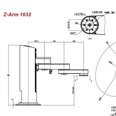 Ζ-βραχίονας 1632 Hitbot ρομπότ φόρτωσης και εκφόρτωσης επιλογή και θέση 4 άξονα ως Cobot