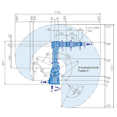 Yaskawa MOTOMAN GP7 ανταγωνιστικό ρομπότ συλλεκτικών μηχανών όπλων τιμών βιομηχανικό