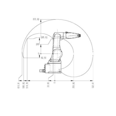 Ρομπότ συγκόλλησης Κίνα TKB060-6kg-720mm για τη συγκόλληση ως άλλο εξοπλισμό συγκόλλησης