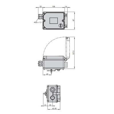 Samson 3725 Electropneumatic Positioner Positioner βαλβίδων ως εξαρτήματα βαλβίδων με τις βαλβίδες
