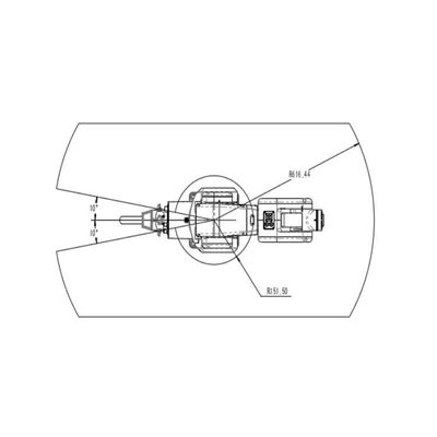 Ρομποτικός βραχίονας 6 ρομπότ TRB050-3kg-616mm υλικού χειρισμού άξονας ως καθολικό ρομπότ