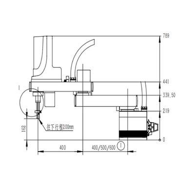 Ρομπότ STH100-10kg-800/900/1000mm της Κίνας για τη συνέλευση ως ρομπότ συνελεύσεων
