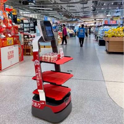 Ρομπότ Εστιατοριακής Υπηρεσίας Zhaocaibao Για Αυτοματοποιημένη Παροχή Τροφίμων Ως Ρομπότ Παροχής Τροφίμων