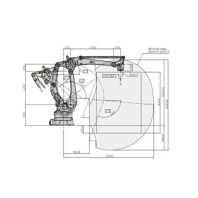 Άξονας Palletizer CP300L 4 βραχιόνων ρομπότ για Palletizing ως Palletizing το ρομπότ