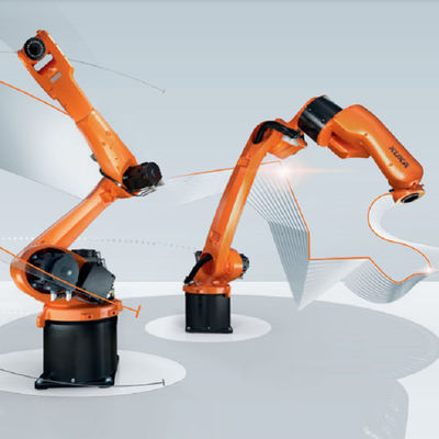 Το βιομηχανικό ρομπότ KR 10 R1420 10kg εκτίμησε το ωφέλιμο φορτίο 6 ρομποτικός βραχίονας Palletizer βραχιόνων ρομπότ παλετών άξονα