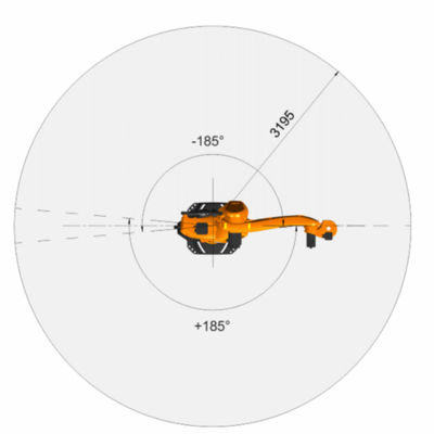 Βιομηχανικό ρομπότ KR 360 R2830 6 ρομποτικό ωφέλιμο φορτίο 360Kg ρομποτικό Palletizer βραχιόνων άξονα