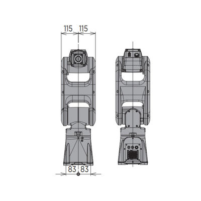 Ο βιομηχανικός βραχίονας 6 ρομπότ ρομπότ motoman-GP7 άξονας palletizer επεξεργάζεται στη μηχανή με το ρομπότ παλετών palletizer