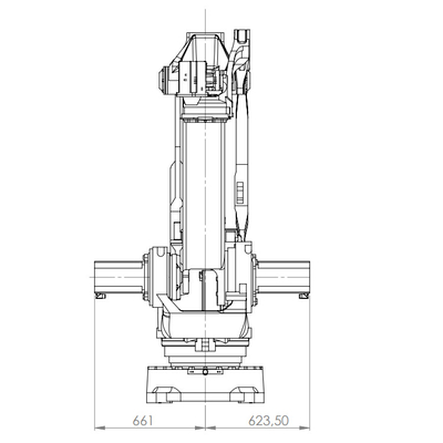 Βραχίονας ρομπότ ωφέλιμων φορτίων COMAU PAL-260-3,1 260KG για το χειρισμό και Palletizing