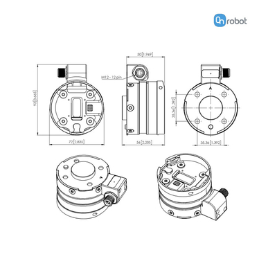 SP1 πενσών ρομπότ ONrobot SP3 SP5 εργασία πενσών χεριών για την πνευματική πένσα UR cobot