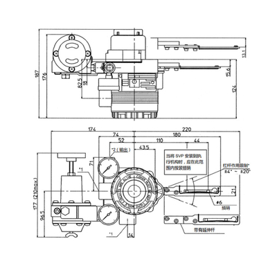 Έξυπνο πνευματικό Positioner AVP300 βαλβίδων ελέγχου με τη βαλβίδα του Φίσερ