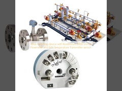 Διατάξη αλλαγής βαλβίδας με παροχόμετρο Vortex Rosemount 8800 και αισθητήρα πομπού θερμοκρασίας 644